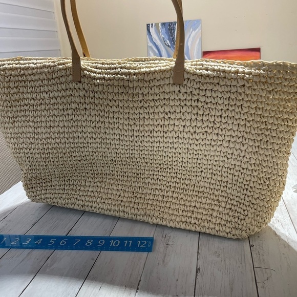 AQUA
Extra-Large Woven Tote - 100% Exclusive Bloomingdale’s - Picture 2 of 5